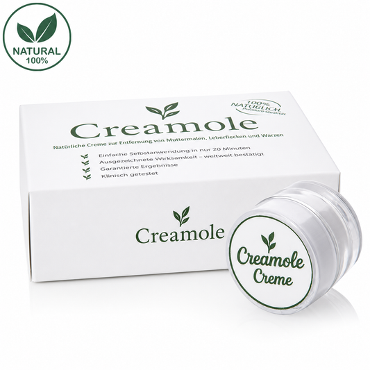 Creamole - Natürliche Creme zur Entfernung von Muttermalen, Leberflecken & Warzen
